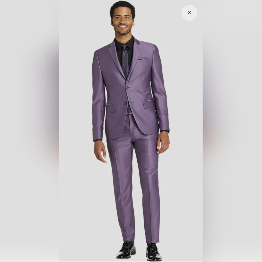 Egara
Skinny Fit Shiny Suit Jacket - Picture 2 of 5